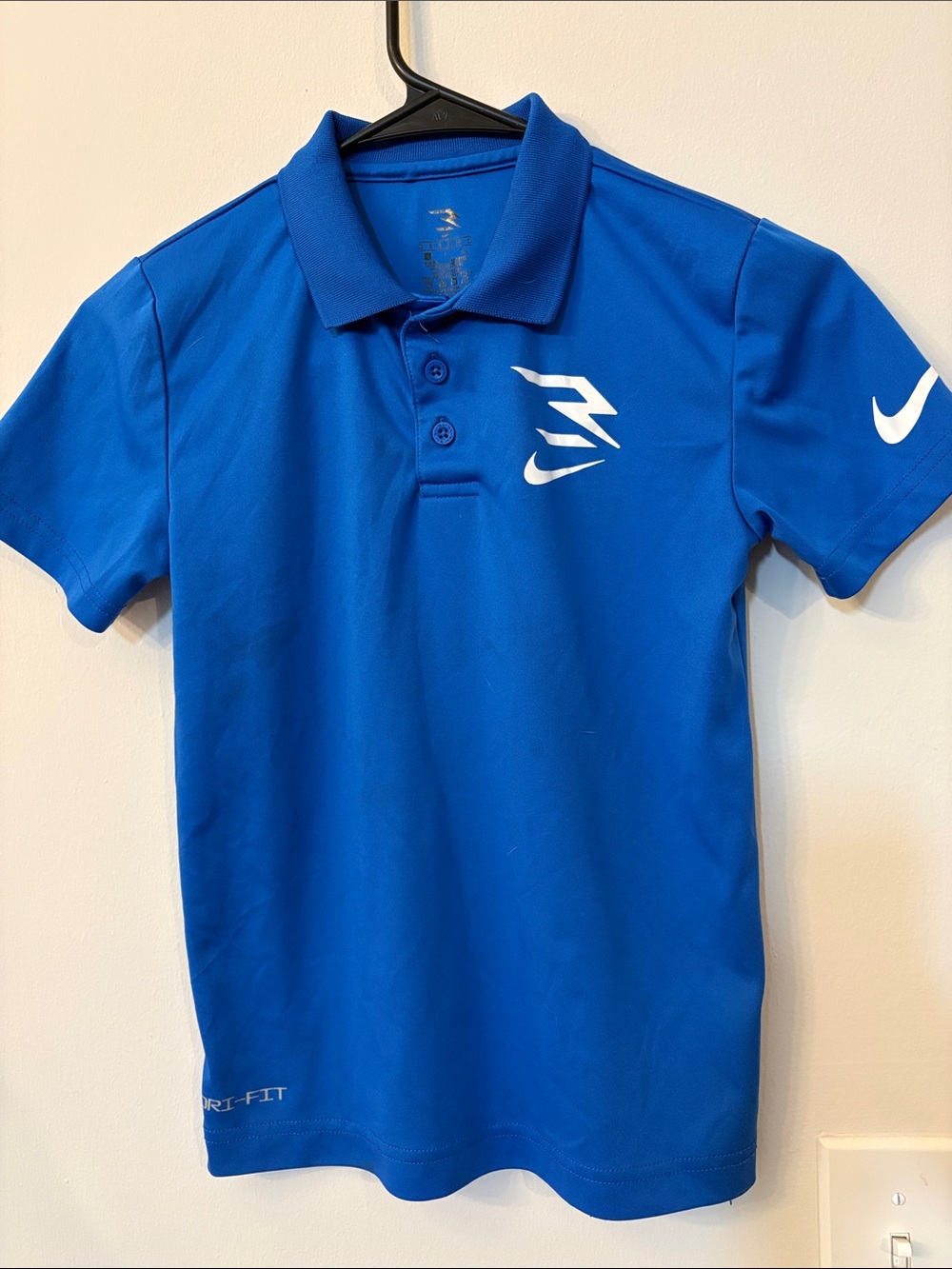 Nike Royal Blue Short Sleeve Polo with White Logos